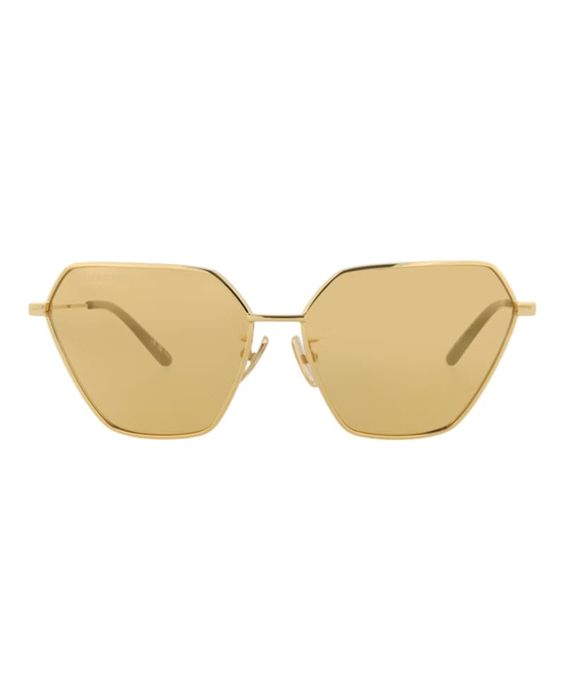 Balenciaga Cat Eye-Frame Metal Sunglasses Gold/Gold/Yellow (BB0194S-30011962-002)