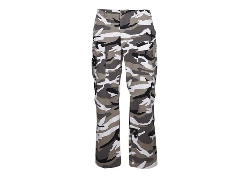 Balenciaga Army Camouflage Pants White/Grey/Black