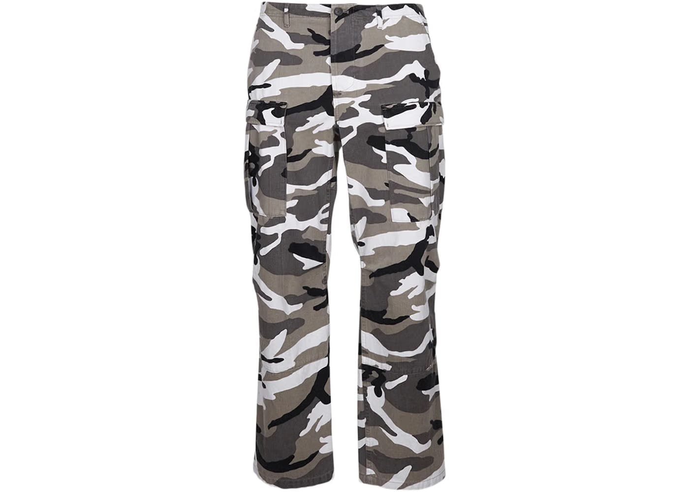Balenciaga Army Camouflage Pants White/Grey/Black