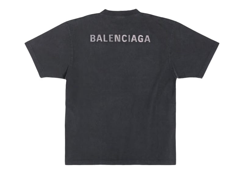 Balenciaga Back Large Fit T-Shirt Black