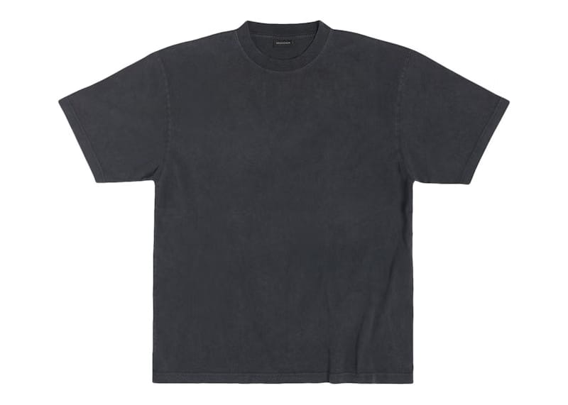 Balenciaga Back Large Fit T-Shirt Black