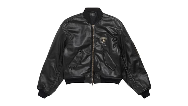 Balenciaga Automobil Lamborghini Oversized Bomber Jacket Black