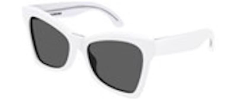 Balenciaga Cat Eye-Frame Acetate Sunglasses White/White/Grey (BB0231S-30013406-005)