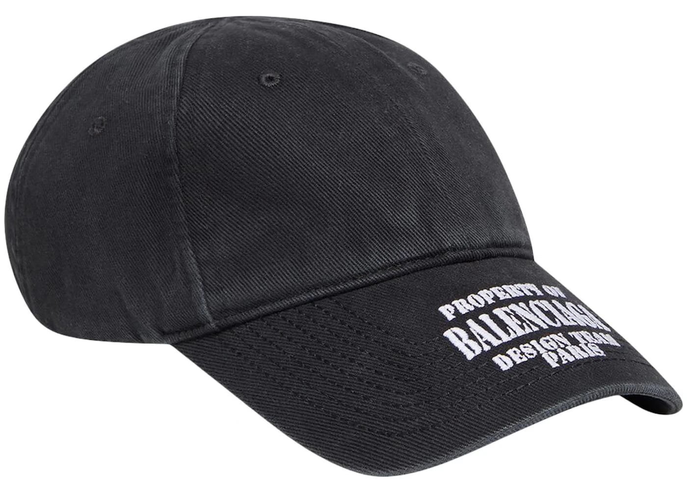 Balenciaga Property Strapback Cap Black/White