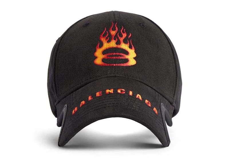 Balenciaga Burning Unity Cap Black/Orange