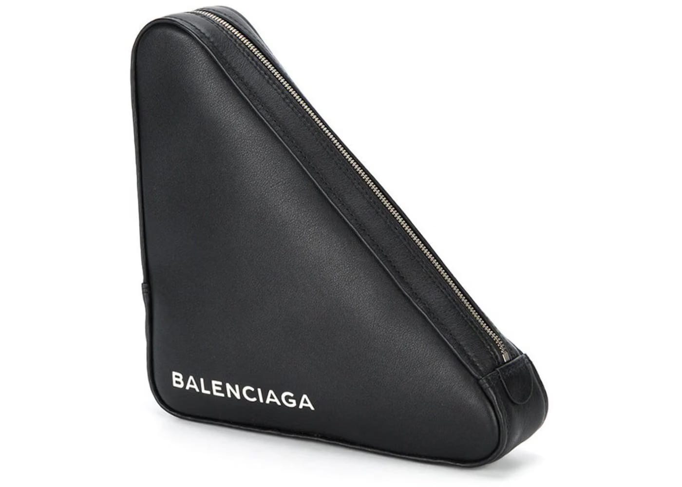 Balenciaga Triangle Clutch Medium Black