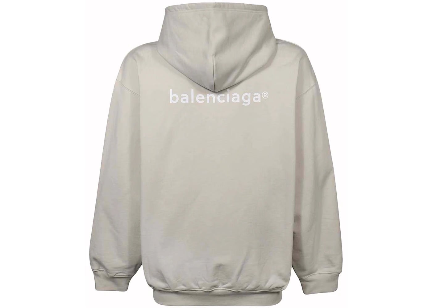Balenciaga Medium Fit Zip Hoodie Light Beige