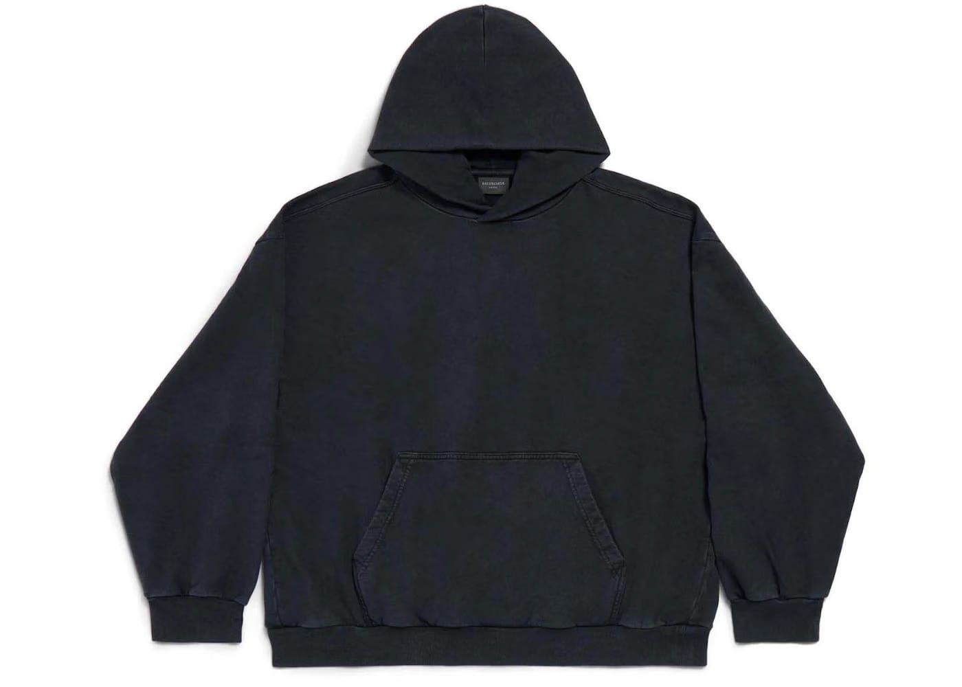 Balenciaga Political Stencil Oversized Hoodie Black/White