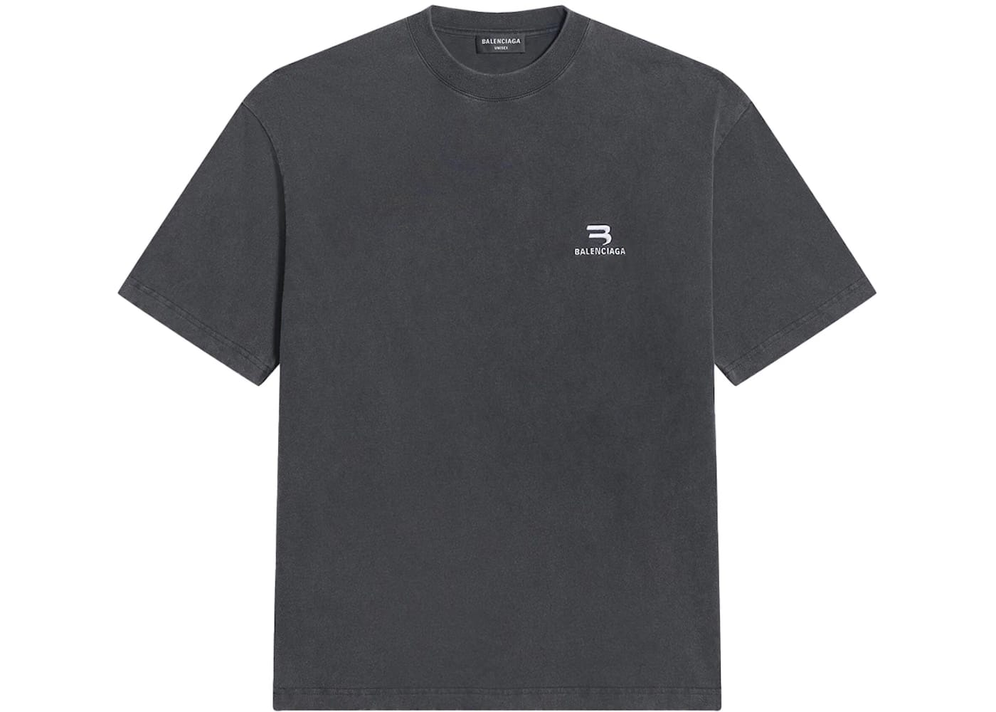 Balenciaga Sporty B Medium Fit T-Shirt Black/White