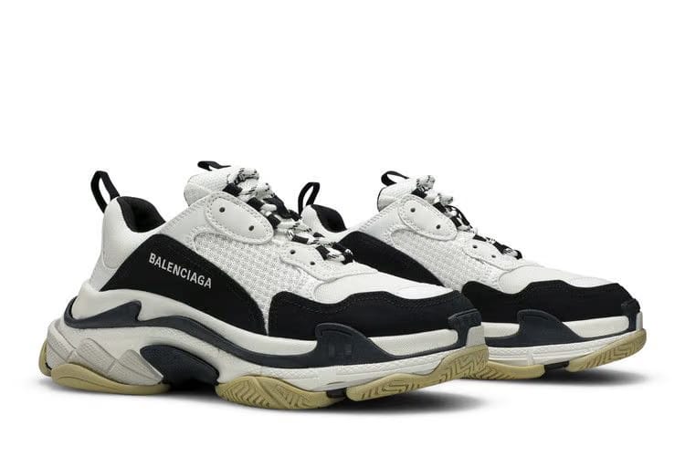 Balenciaga Triple S White Black