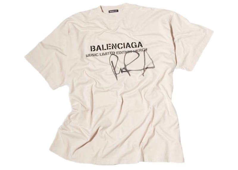 Balenciaga RuPaul Oversized T-Shirt Chalky White/Black