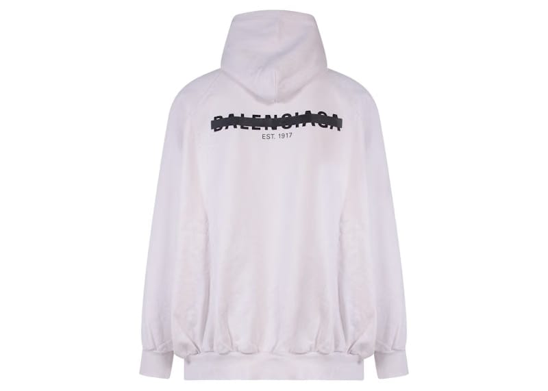 Balenciaga Oversize Cotton Sweatshirt Beige