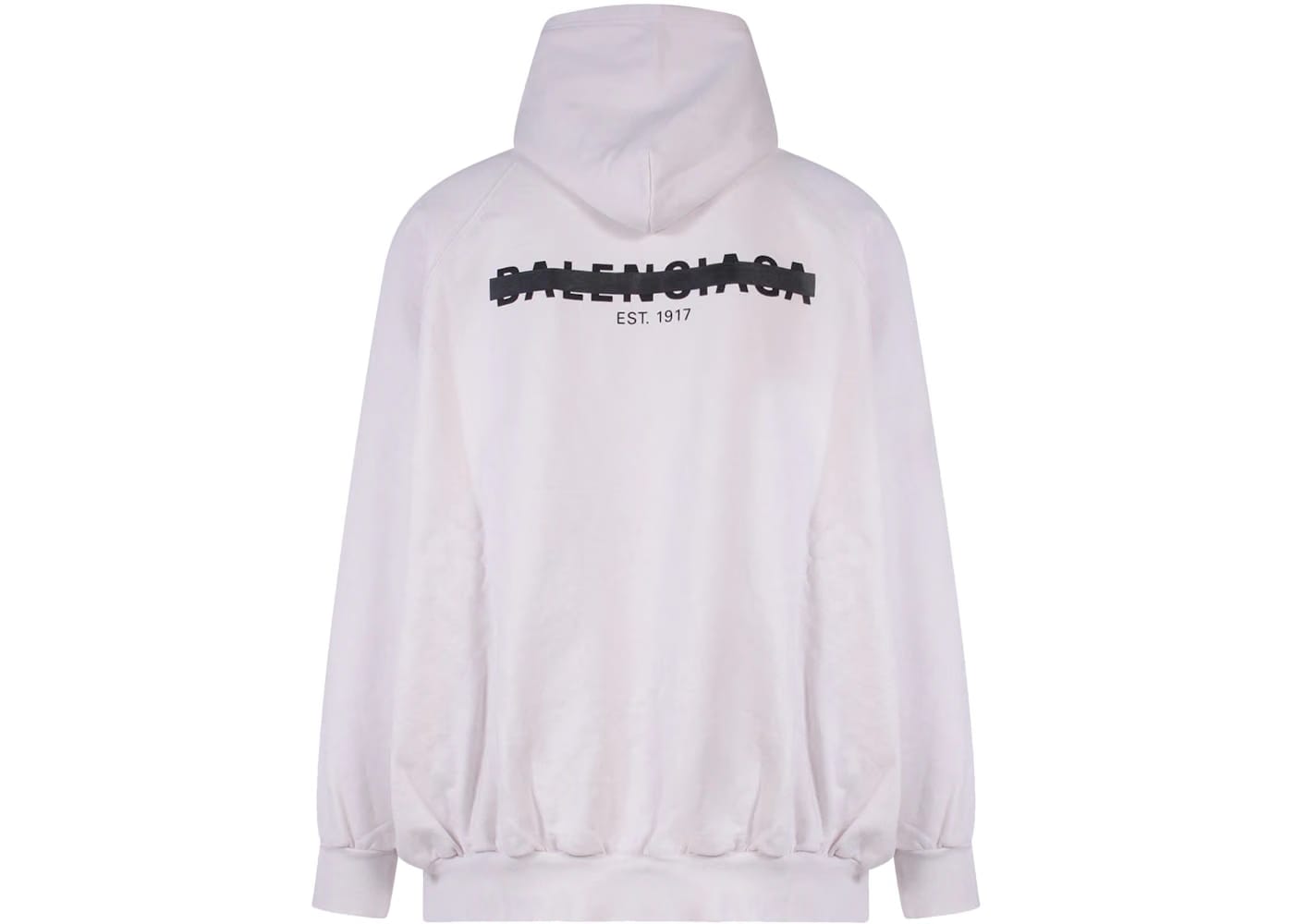 Balenciaga Oversize Cotton Sweatshirt Beige