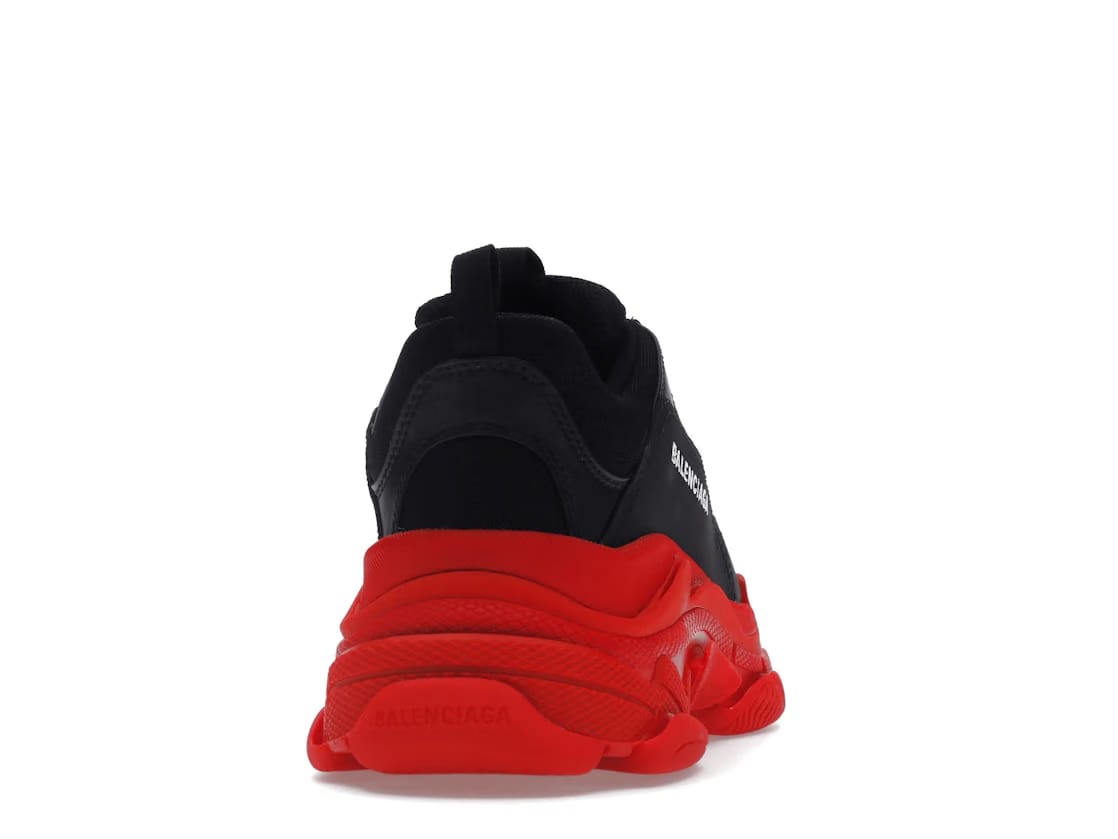 Balenciaga Triple S Black Red Sole
