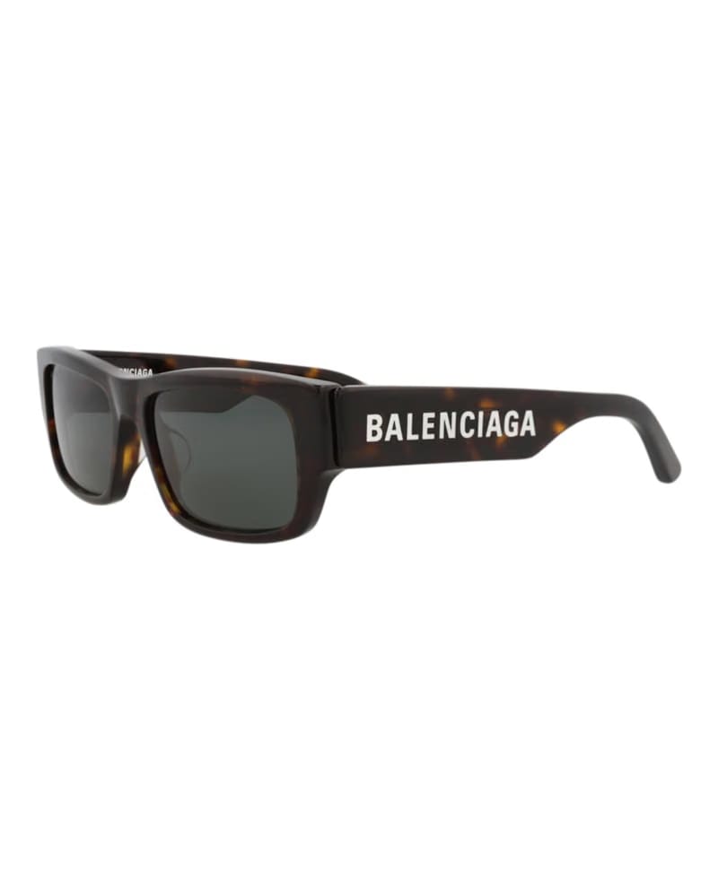 Balenciaga Square-Frame Recycled Acetate Sunglasses Havana/Havana/Green (BB0261SA-30013975-002)
