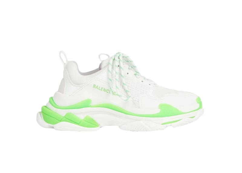 Balenciaga Triple S Fluo Green White (Women's)