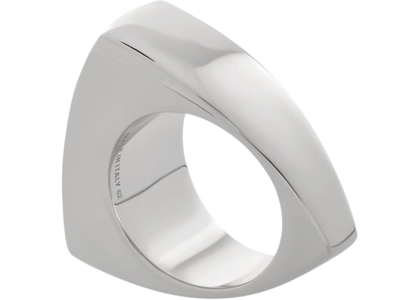 Balenciaga Automobil Lamborghini Signet Ring Ring Shiny Silver