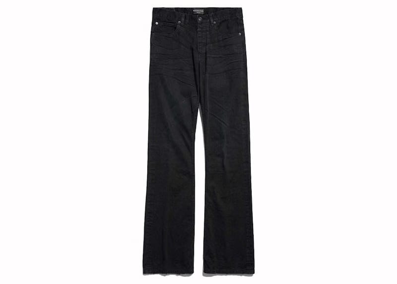 Balenciaga Low Waist Straight Pants Black