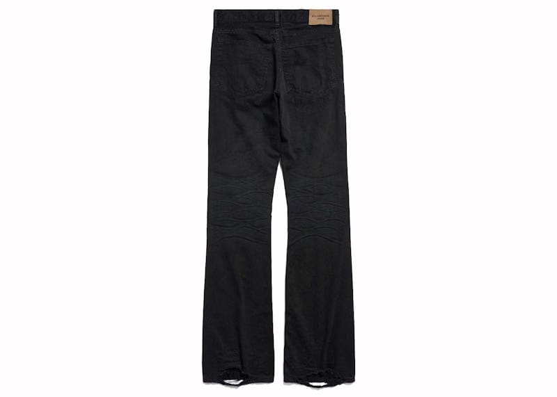 Balenciaga Low Waist Straight Pants Black