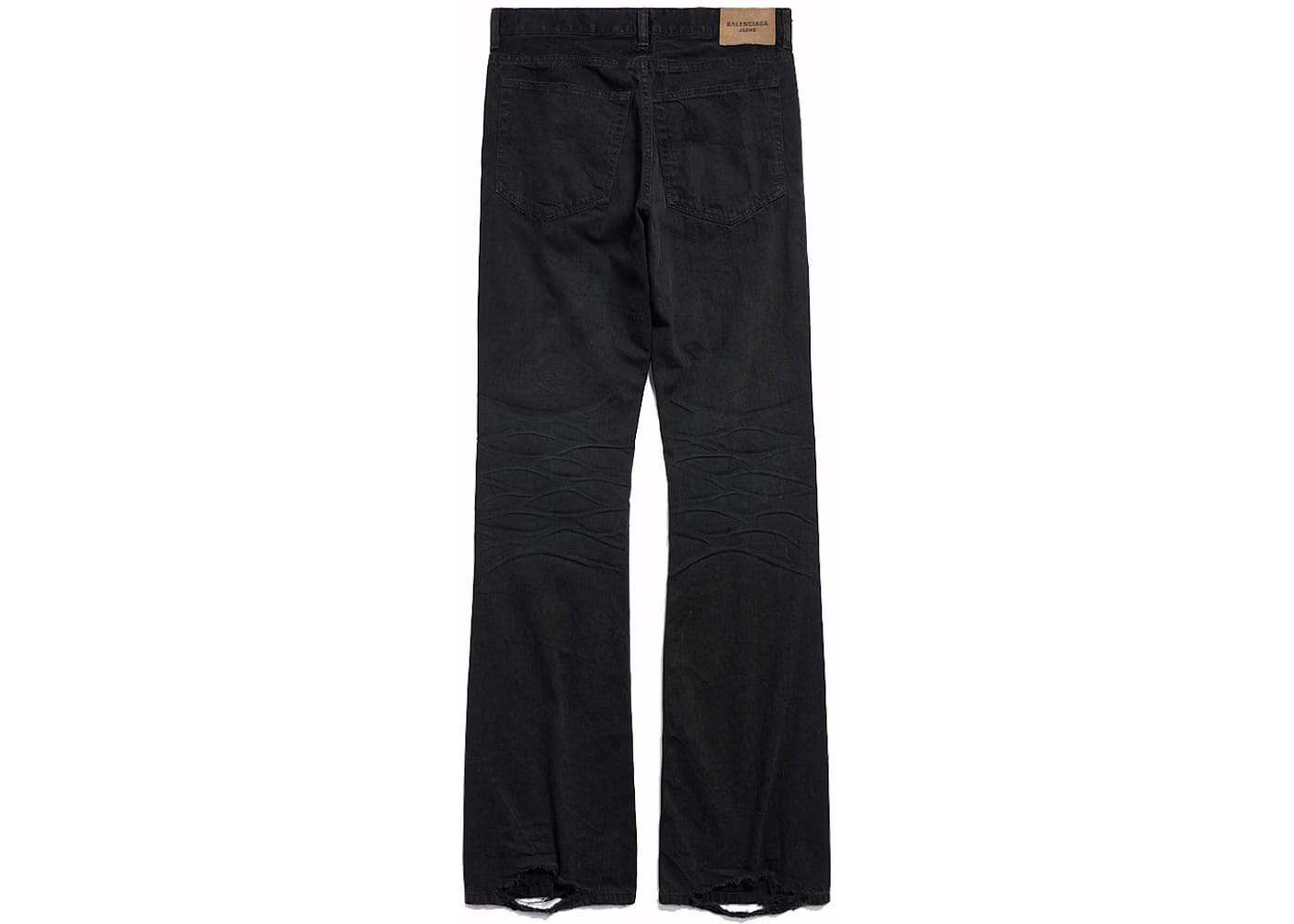 Balenciaga Low Waist Straight Pants Black