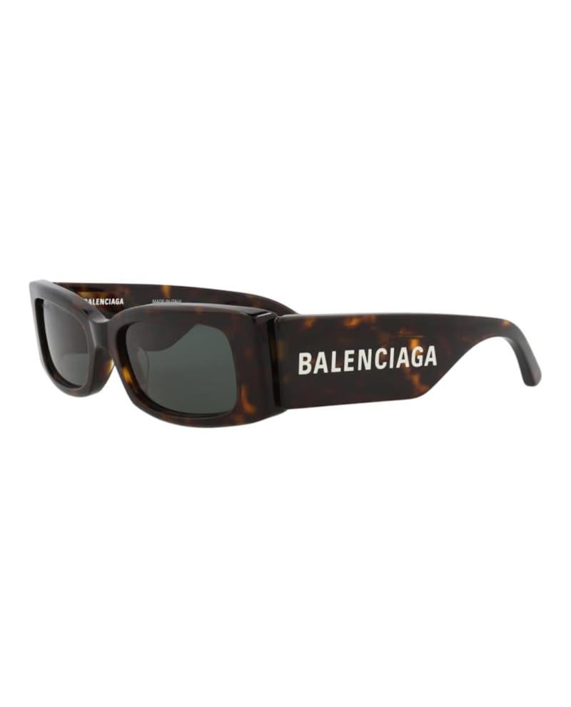 Balenciaga Square-Frame Recycled Acetate Sunglasses Havana/Havana/Green (BB0260S-30013974-002)
