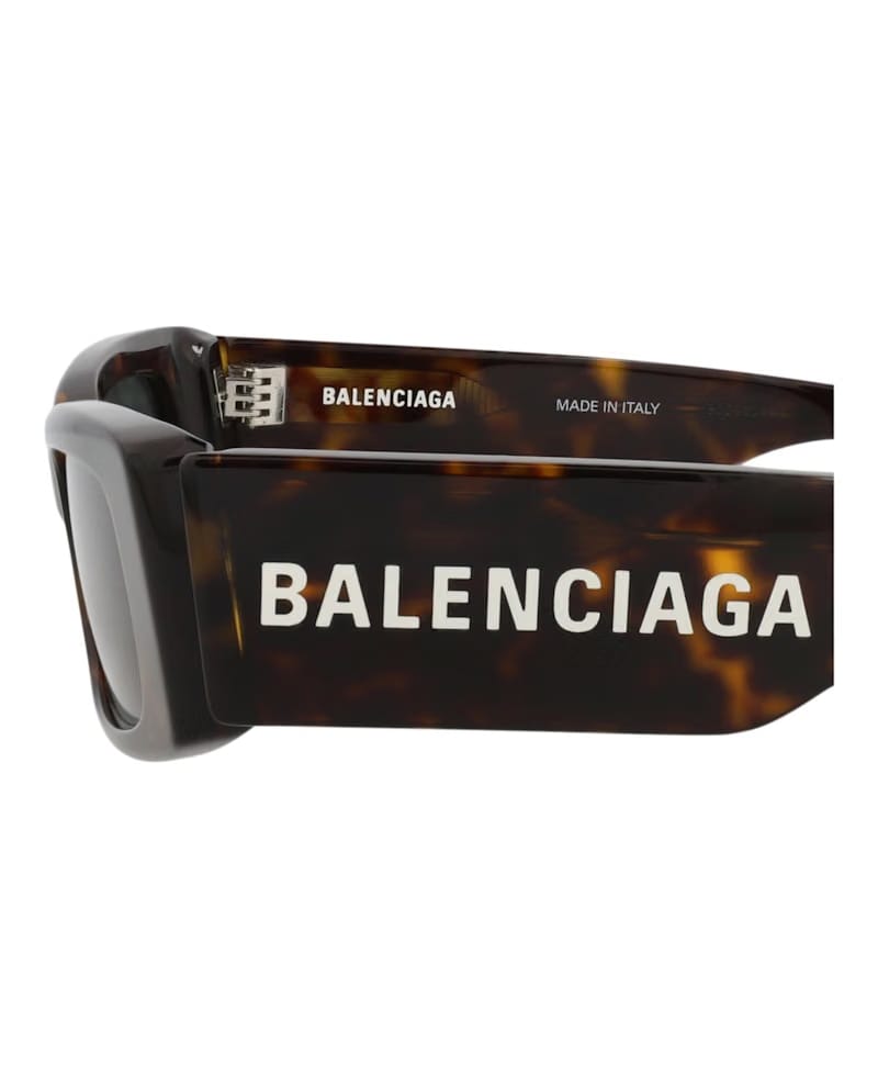 Balenciaga Square-Frame Recycled Acetate Sunglasses Havana/Havana/Green (BB0260S-30013974-002)