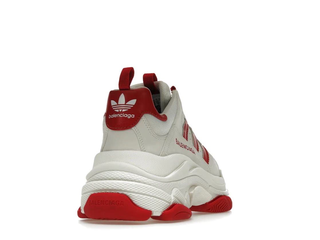 Balenciaga x adidas Triple S White Red Sale price