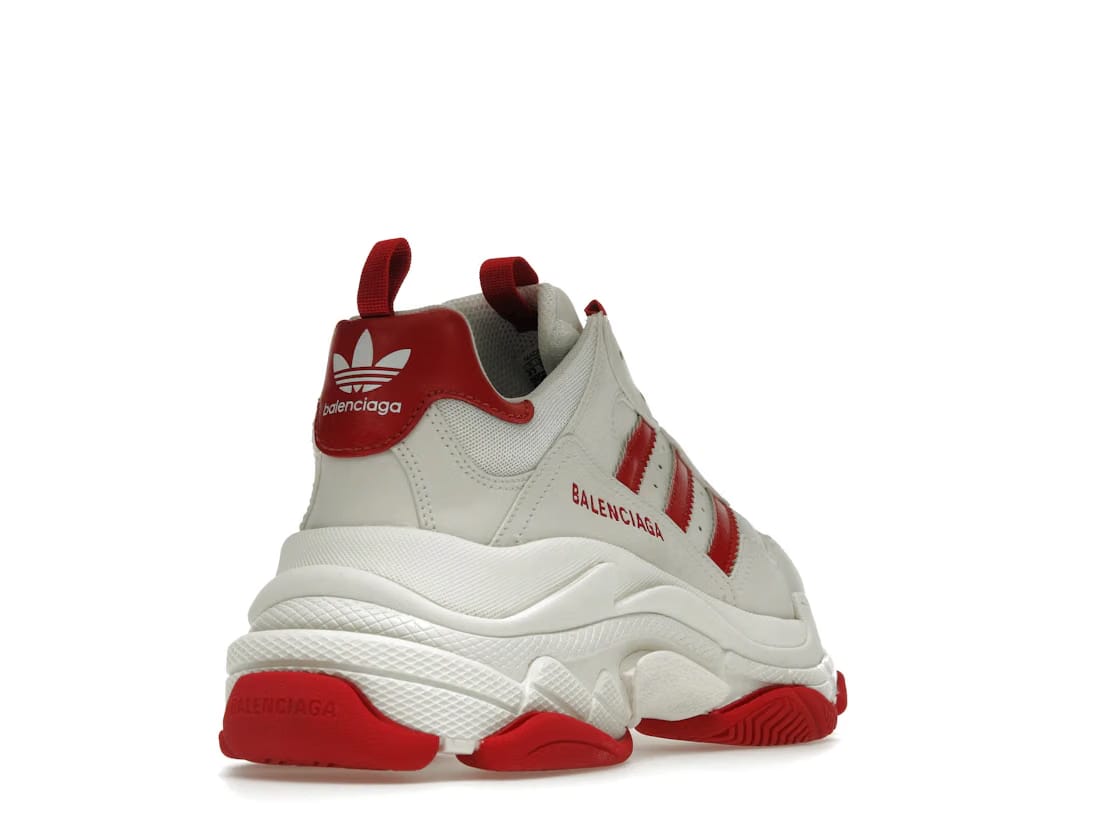Balenciaga x adidas Triple S White Red Sale price