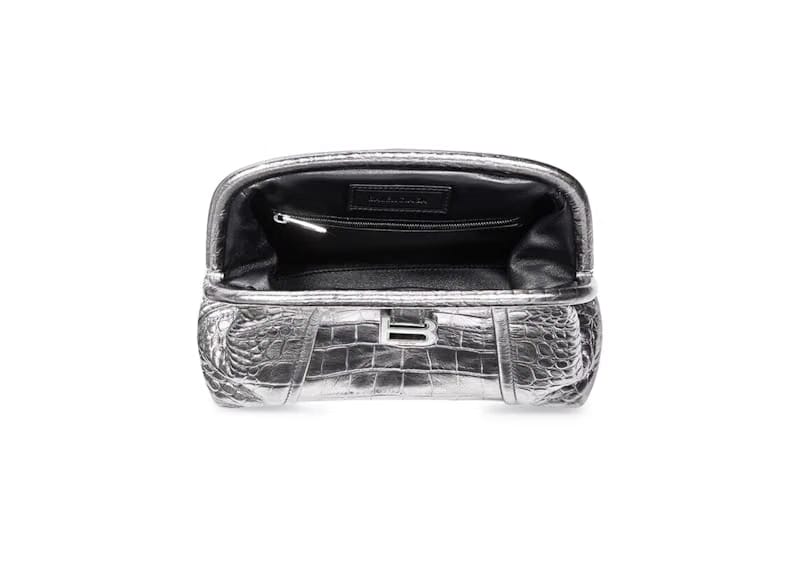 Balenciaga Editor Clutch XS Silver Metallized