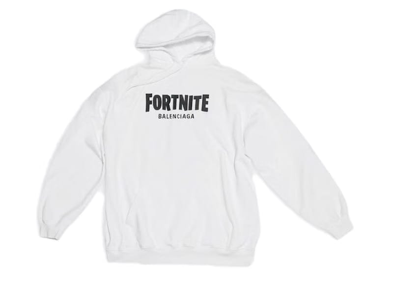 Balenciaga x FORTNITE©2021 Medium Fit (W) Hoodie White