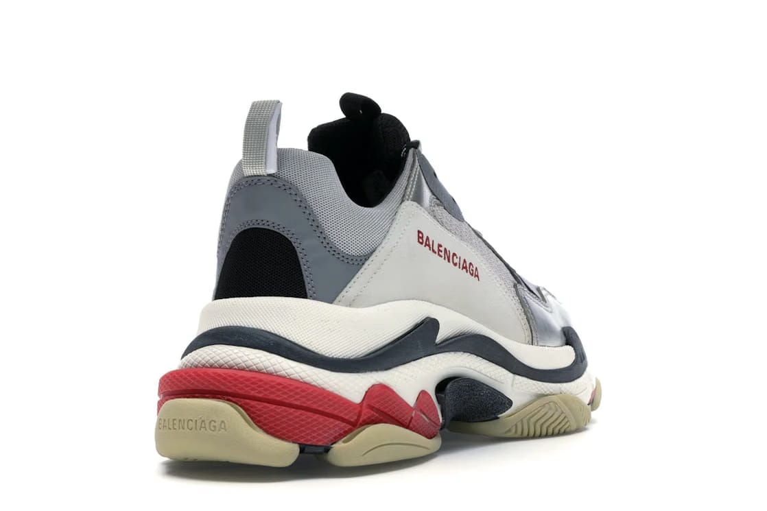 Balenciaga Triple S Silver Red (2018)