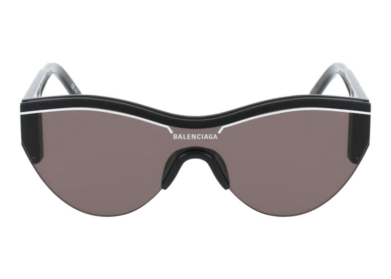 Balenciaga Shield Wrap Sunglasses Black/Grey (BB0004SA-30007308-001)