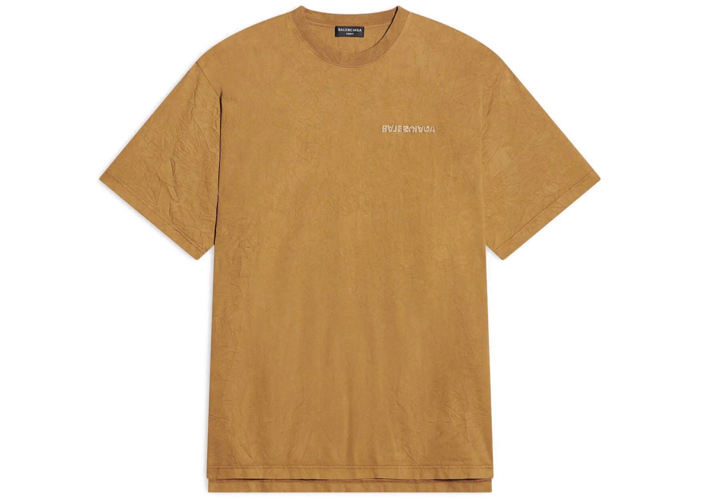 Balenciaga Turn Slit T-Shirt Beige
