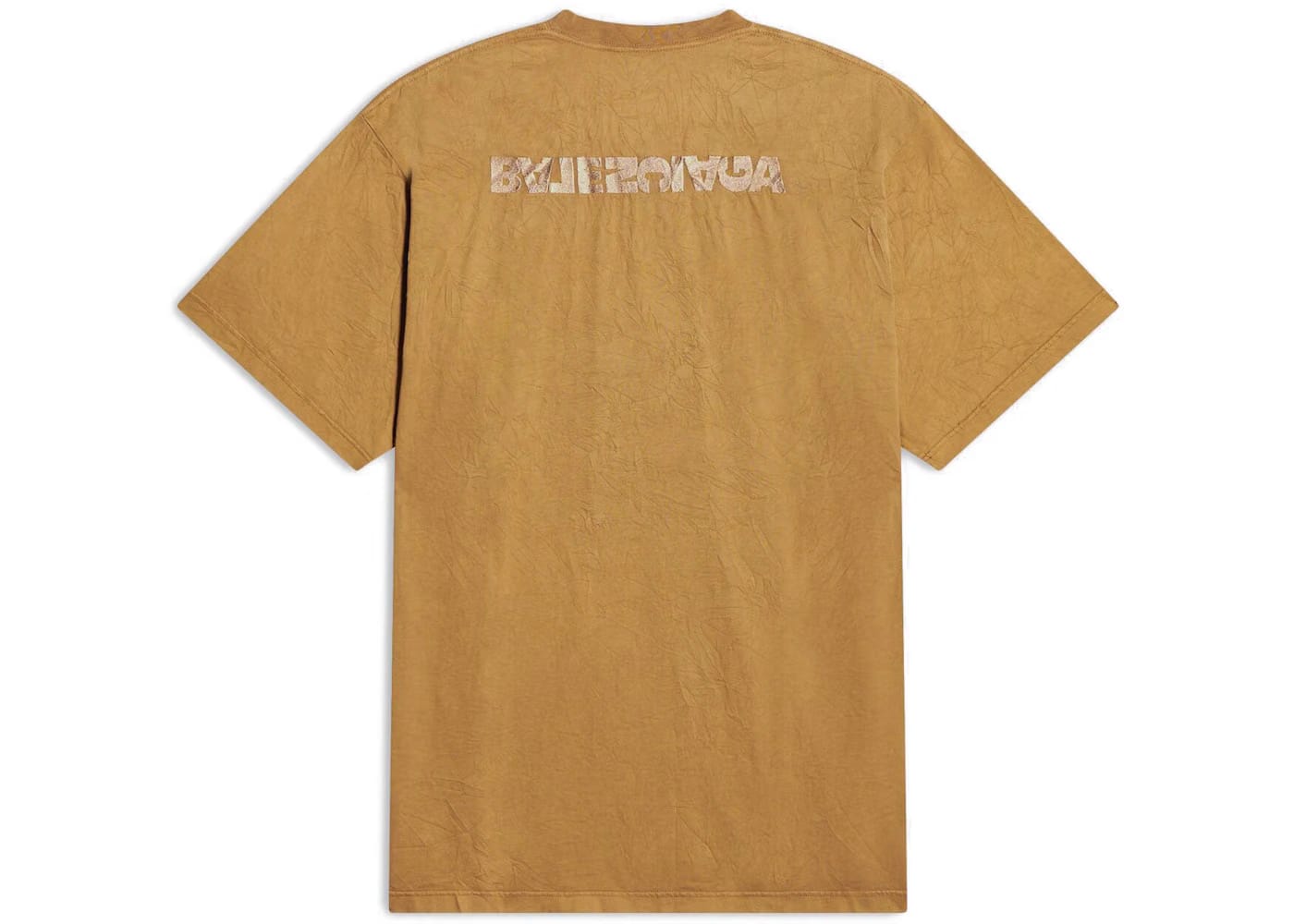 Balenciaga Turn Slit T-Shirt Beige