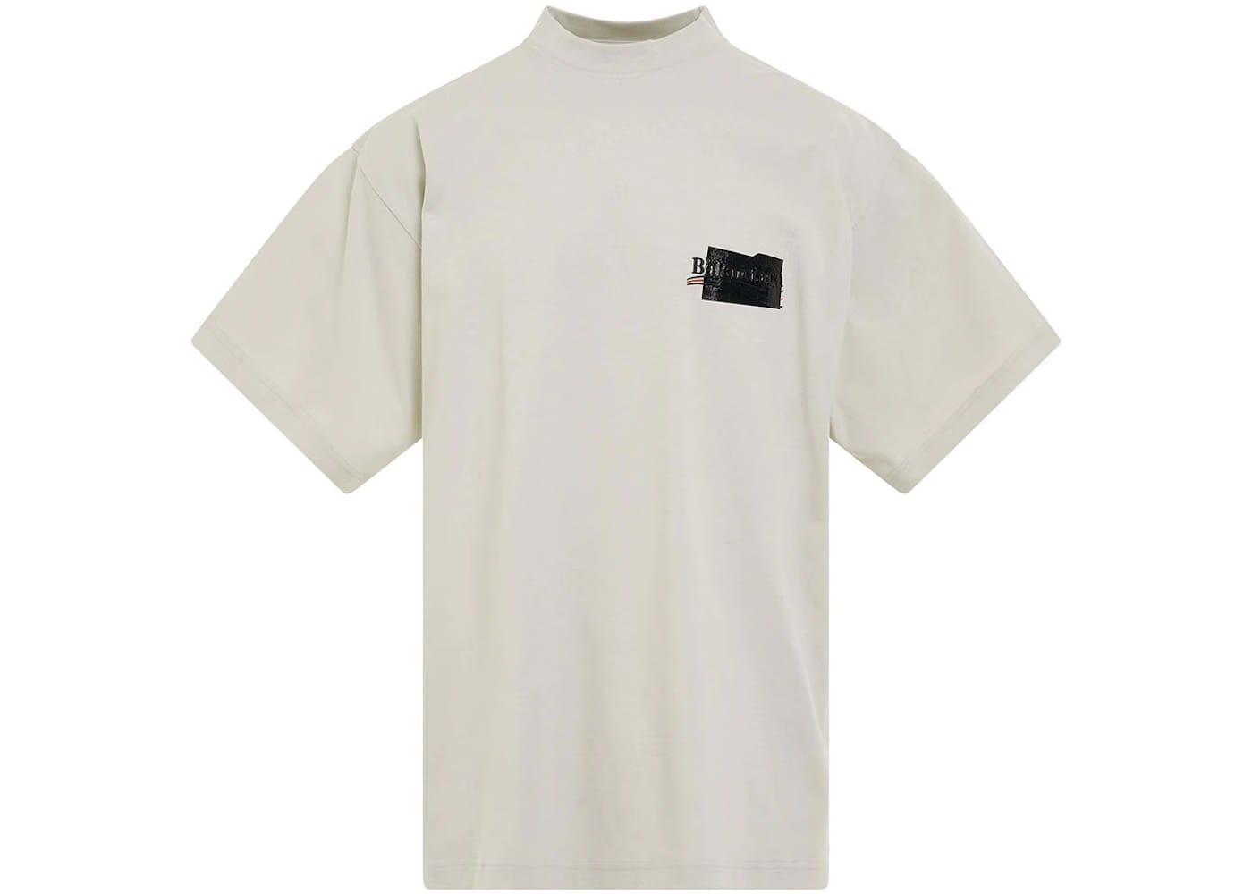 Balenciaga Gaffer Logo Large Fit T-Shirt Beige