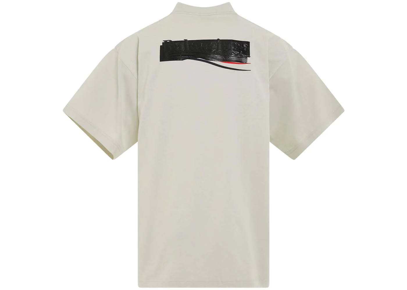 Balenciaga Gaffer Logo Large Fit T-Shirt Beige
