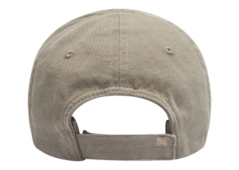 Balenciaga Logo Visor Cap Dark Beige/Dark Beige