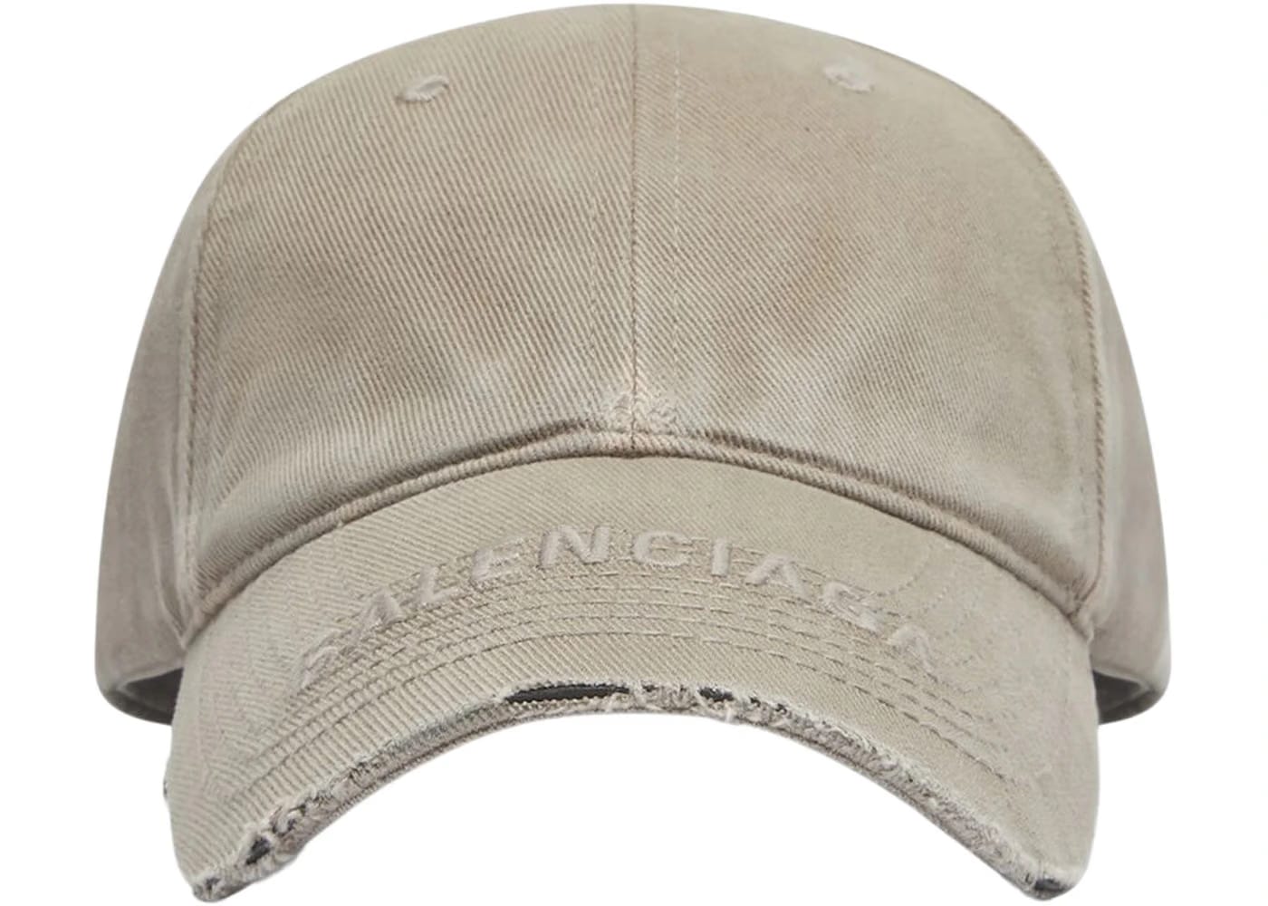 Balenciaga Logo Visor Cap Dark Beige/Dark Beige