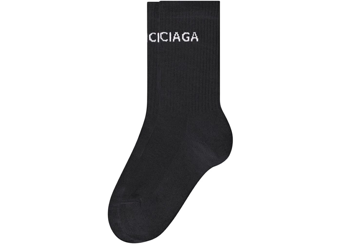 Balenciaga Logo Socks Black/White