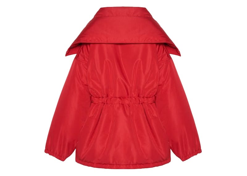 Balenciaga Womens CB Oversize Fit Parka Red