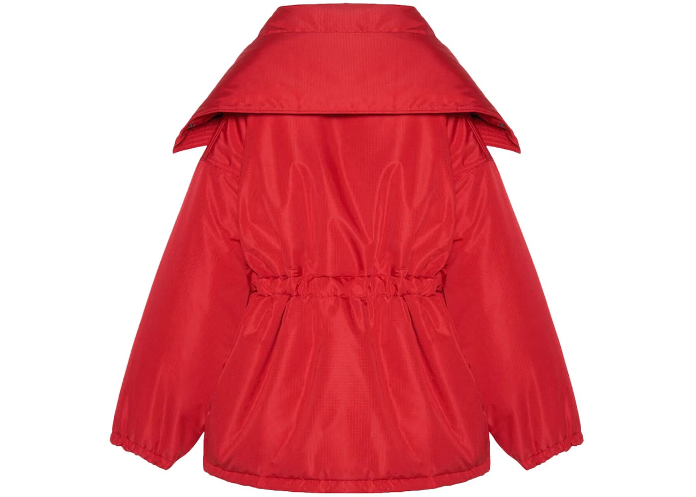 Balenciaga Womens CB Oversize Fit Parka Red