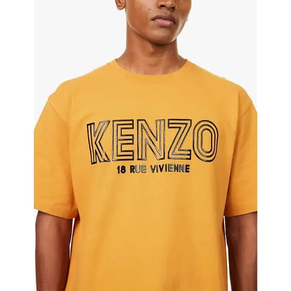 Archive 1970 brand-print cotton-jersey T-Shirt orange