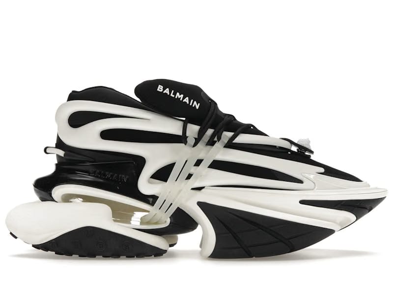 Balmain Unicorn Low-Top Black White