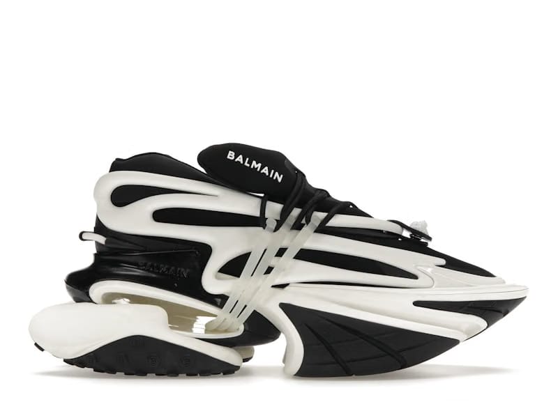 Balmain Unicorn Low-Top Black White