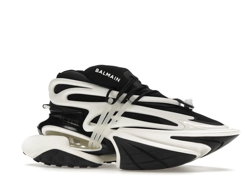 Balmain Unicorn Low-Top Black White