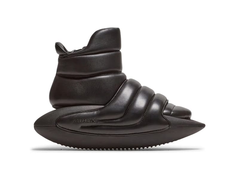Balmain B-IT Mules High-Top Black