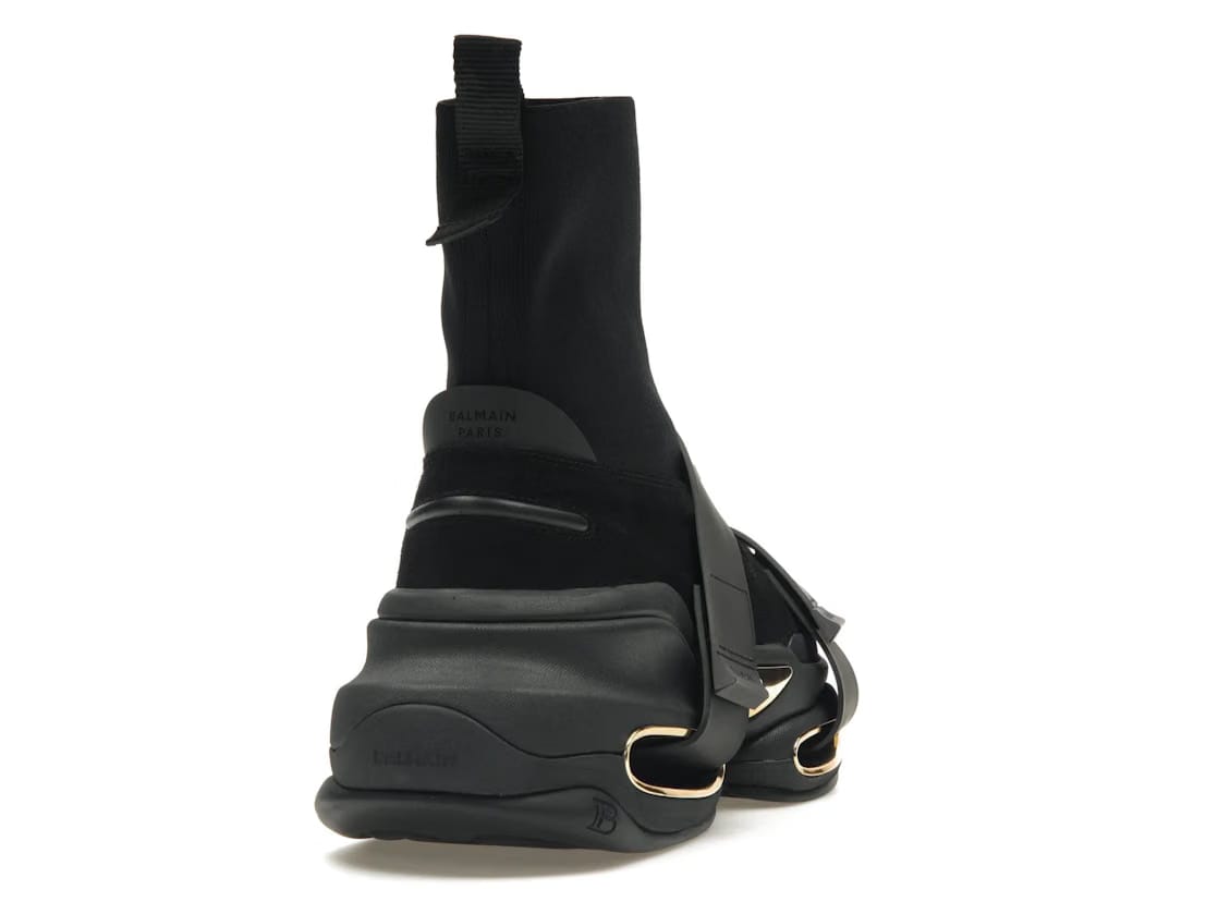 Balmain B-Bold High-Top Black Gold