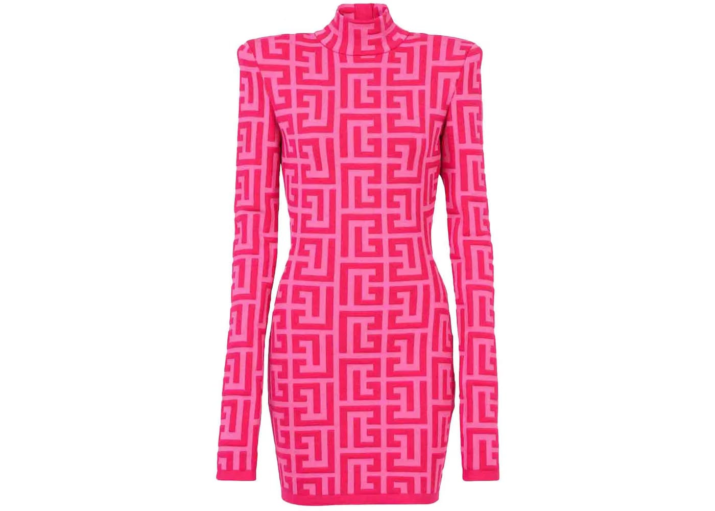 Balmain x Barbie - Shorts Dress with Light Pink Balmain Monogram