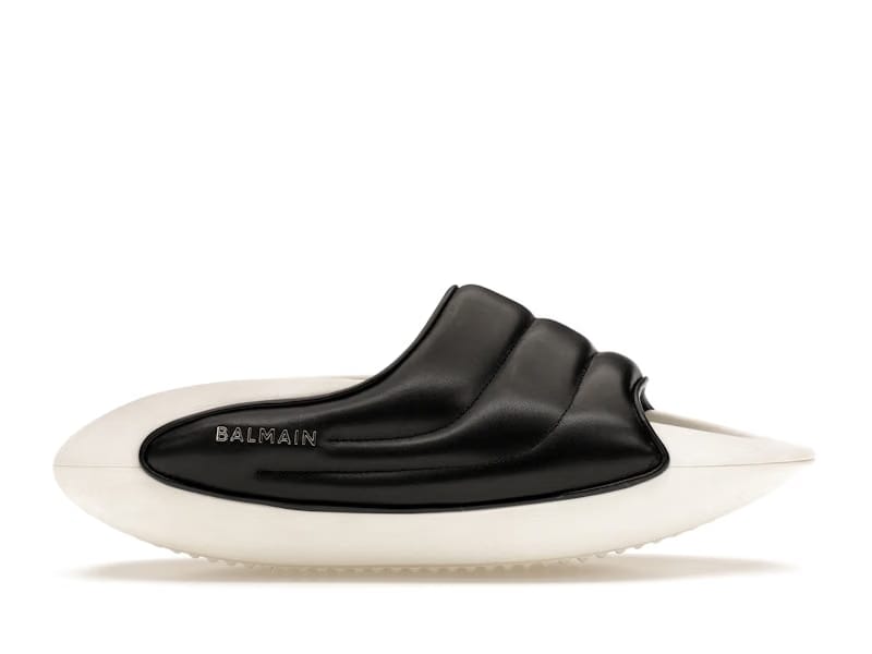 Balmain B-IT Mules Black White