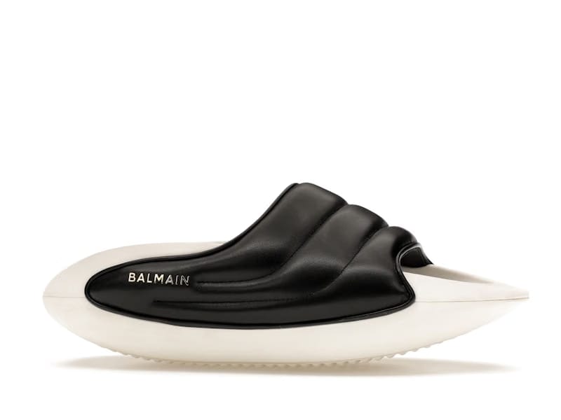 Balmain B-IT Mules Black White
